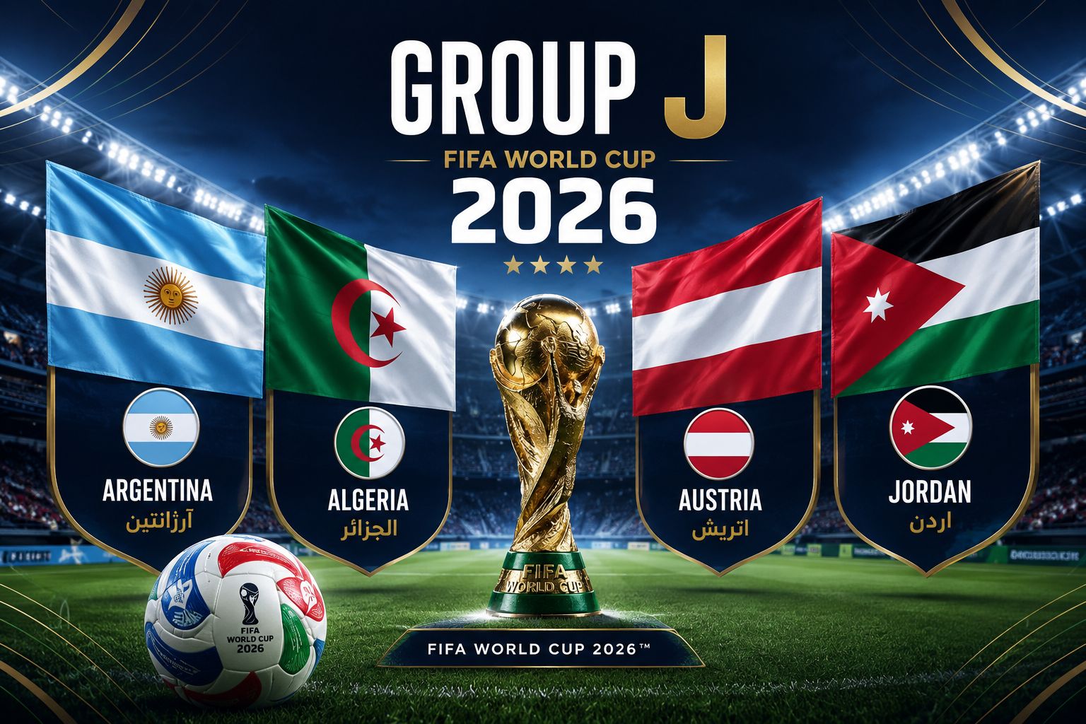 بررسی گروه J جام جهانی 2026