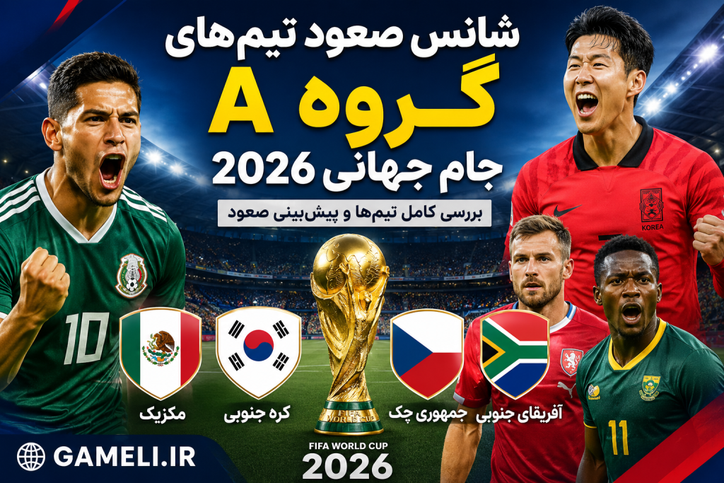شانس صعود تیم‌های گروه A جام جهانی 2026